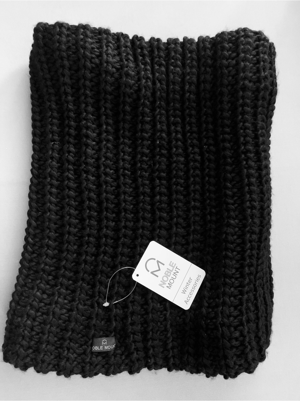 Black Knit Scarf